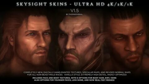 SkySight Skins - Ultra HD 4K 2K Male NUDE Textures and Real 