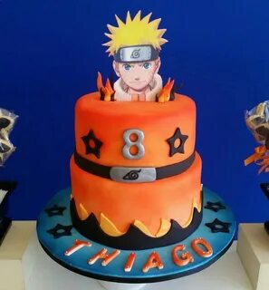 Bolo Joca Naruto birthday, Anime cake, Naruto party ideas