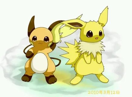 Raichu and Jolteon