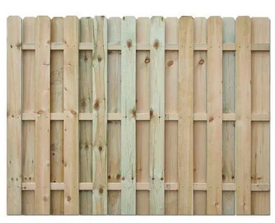 Pressure Treated Forest 6 ft x 4 ft Panel Fence Decorative F