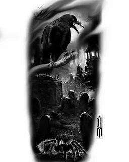 Available with me #tattoo #crow #black #graveyard #spider #t