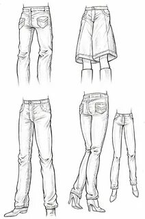 Как нарисовать джинсы (65 фото) " Рисунки для срисовки и не 
