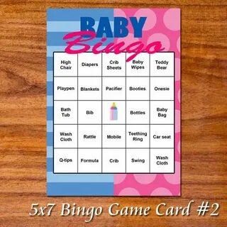 Gender Reveal Party Game Cards Bingo and Etsy in 2020 Gender