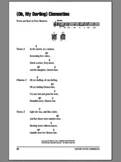 Montrose - (Oh, My Darling) Clementine sheet music for guita