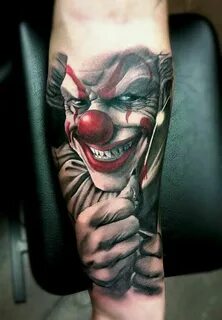 Love clown tattoos Tatuaje de payaso, Tatuaje de horror, Tat
