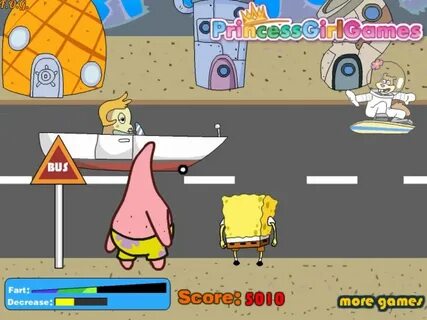 Spongebob Fart (Губка Боб пукает) - прохождение игры - YouTu