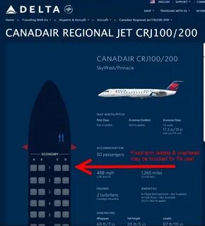 Crj 200 Seating Chart Delta / Seat Map ExpressJet Airlines C