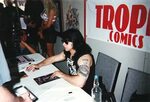 Glenn Danzig 1995 autograph session former Misfits and Sam. 