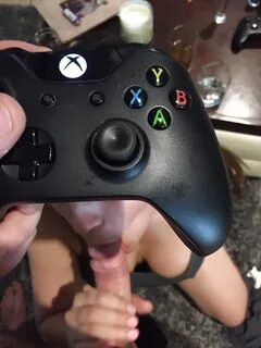 Gamer girl controls the cock