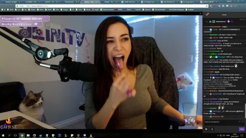 It's just a normal Alinity stream, cleaning her tongue... 