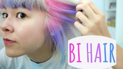 Coloring My Hair Like the Bisexual Flag - YouTube