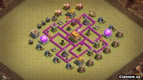 Copy Base Town Hall 6 A th6 war layout With Link 7-2019 - Wa