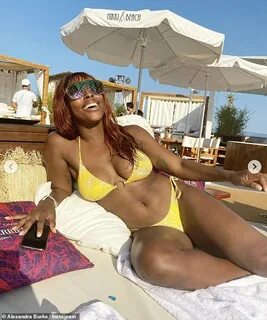 Alexandra Burke flaunts her jaw-dropping physique in a nude 
