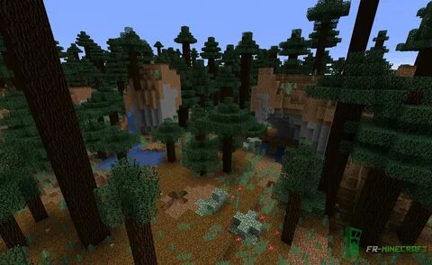 ⛏ FR-Minecraft Biome Collines de taïga à grands arbres