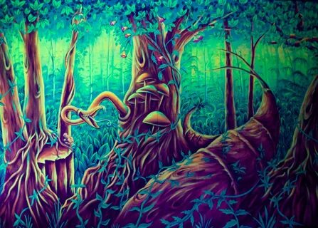 Mushroom paintings search result at PaintingValley.com