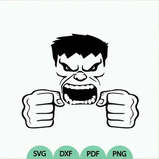 The Incredible Hulk Face svg Hulk svg DIY Hulk Face T-Shirt 