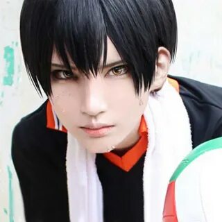 Аниме Haikyuu! Парик для косплея Tobio Kageyama короткий чер