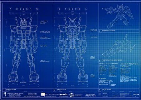 Image result for gundam blueprint Gundam, Blueprints, Gundam