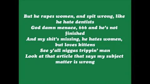 Tyler, The Creator - Rusty Lyrics - YouTube