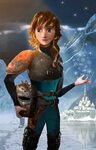 Hiccup and Elsa's daughter Hiccup, Frozen and tangled, Elsa