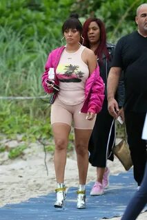 LALA ANTHONY at a Beach in Miami 12/09/2017 - HawtCelebs