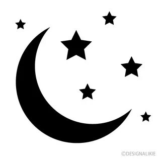 Estrellas y símbolo de la luna Gratis Dibujos Animados Imáge