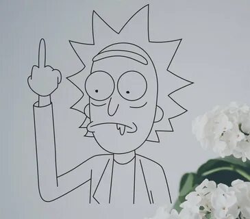 Rick And Morty Middle Finger / Rick and Morty Middle Finger 