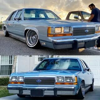 Ford Crown Victoria LTD lowrider bagged - Classic Ford Crown