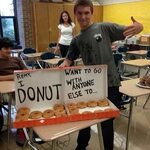 Who doesn't love donuts? Asking to prom, Homecoming proposal