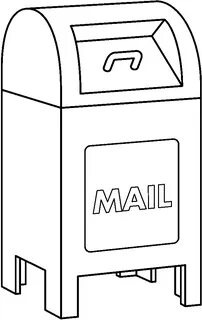 Download Mailbox Mail Black And White Kid Clipart PNG Free F