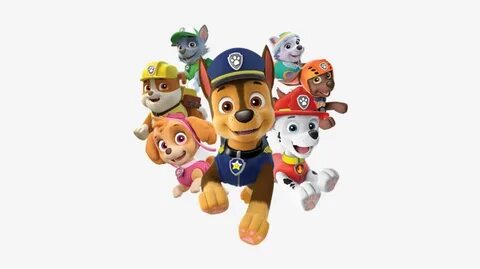 Ryder And All Eight Paw Patrol - Paw Patrol Shaped Value Sti