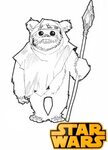 Ewok Plush Star Wars Coloring Page - Coloring Ideas