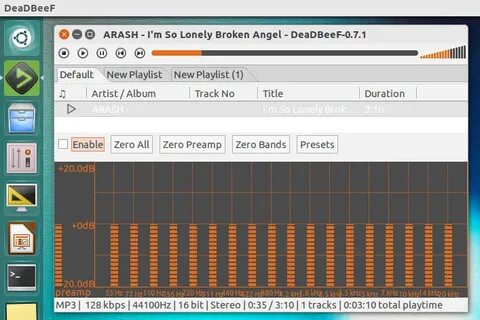 Compizomania установить Deadbeef Ultimate Music Player в Ubu