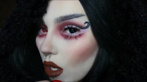 krampus/drac inspired xmas demon makeup tutorial - YouTube