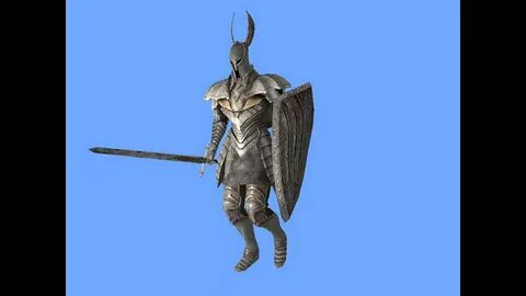 Silver Knight Walk Mesh - YouTube