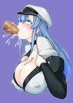 Busty Esdeath loves it when her mouth is overfilled with cum
