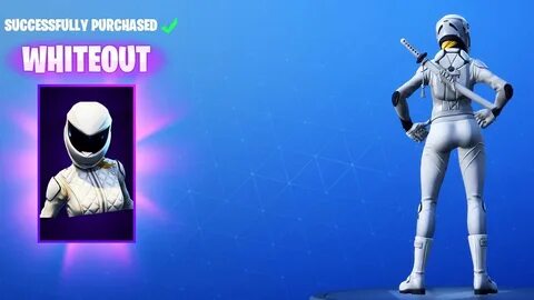 NEW* THICC "WHITEOUT" SKIN SHOWCASED WITH DANCES! FORTNITE I