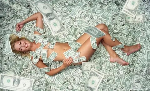 Аватар с девушкой и деньгами, скачать картинку девушка в ден