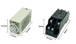 H3Y-2 реле таймера DC12V AC 220 V 0-30 Sec 0-30 minute 0-60 