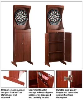 Free Standing Dartboard Cabinet - Carmelli Quality Construct