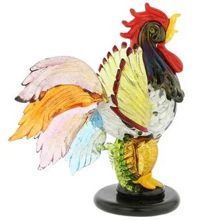 Murano Sculptures Murano Glass Rooster Sculpture