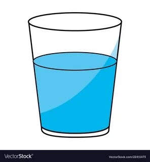 Water glass cup Royalty Free Vector Image - VectorStock