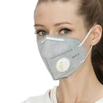 Купить защитная маска safety 6-слойная с клапаном розовая (1