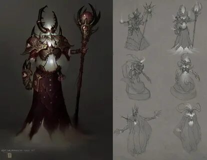 Necromancer Mage Minion by - ArtofTy Necromancer, Concept ar