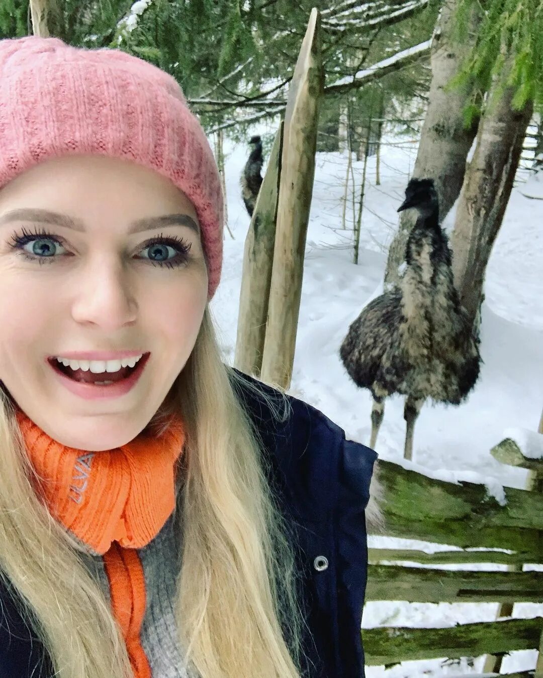 Silje Hagrim Dahl в Instagram: "Photobombed av Emu 🧡" .