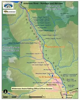 Arkansas River Colorado Rafting Maps Sections & Rapids Wilde