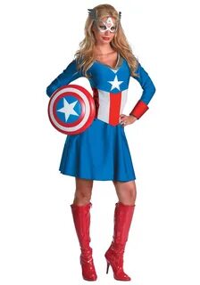 Women's Captain America Costume - Halloween Costumes