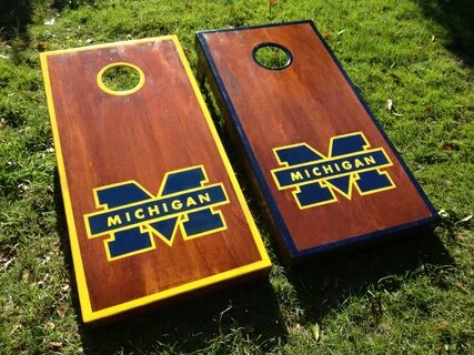 Michigan cornhole boards. Contact Jason@RichmondCustomCornho