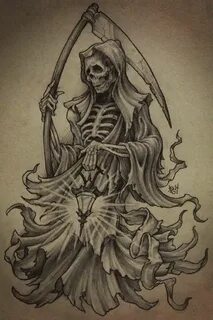 Grim Reaper Reaper tattoo, Grim reaper tattoo, Grim reaper a
