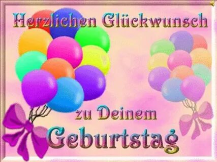 Классные поздравления с днем рождения по-немецки с картинкам